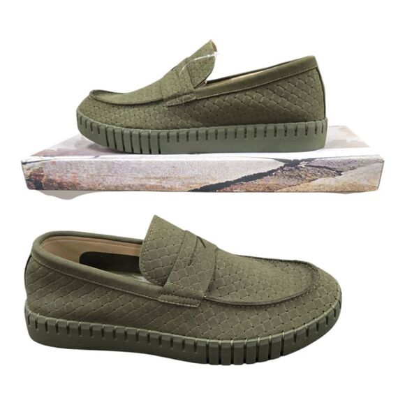 BROOKLYN MEN'S FASHION WEAVE PATTERN CASUAL SHOE BY GLOBE FOOTWEAR #731 - Picture 3 of 8